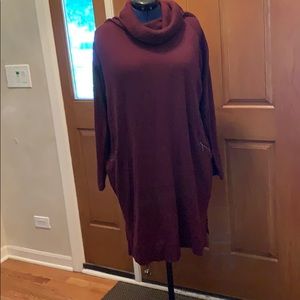 Maroon Sweater Dress